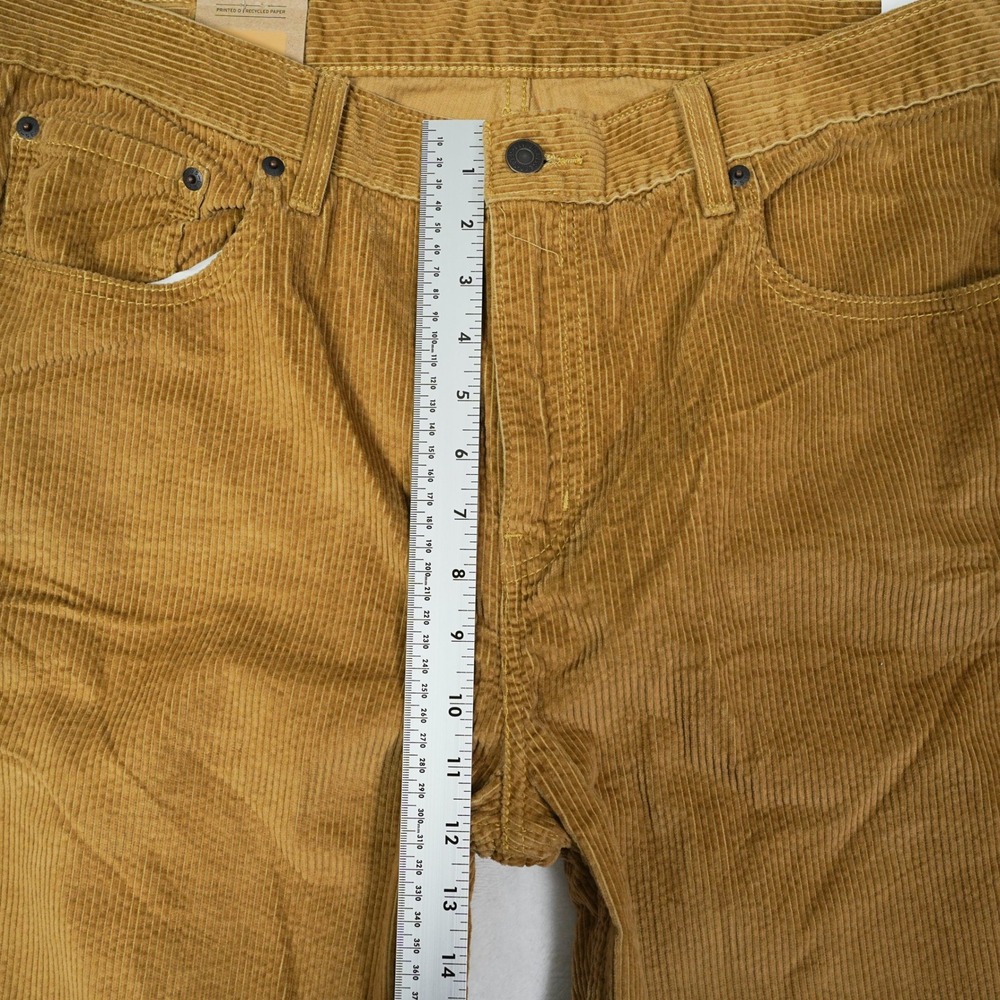 Levis Low Pro Corduroy Pants Mens 33x30 (Fits 36x30)Tan Relaxed Straight Fit NEW - Picture 7 of 7